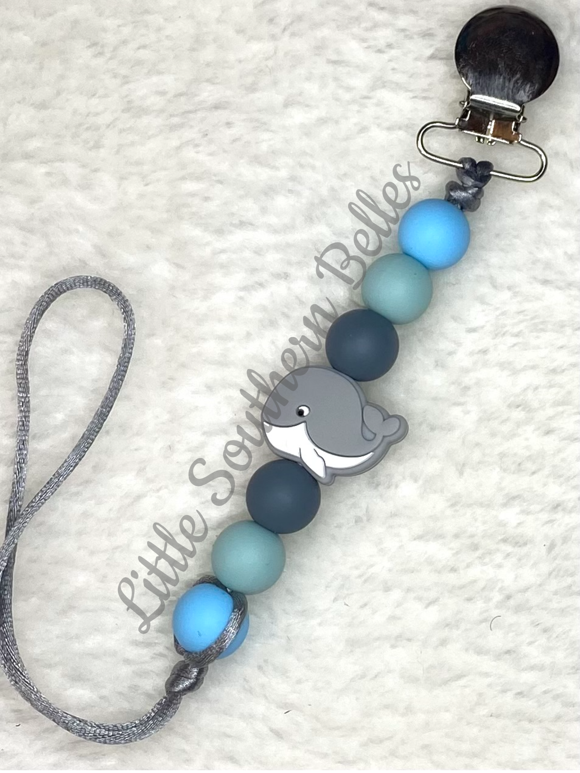 Baby Whale Paci Clip